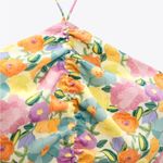 ZARA NWT FLORAL HALTER NECKLINE CROP TOP BLOGGERS FAV XS Photo 6