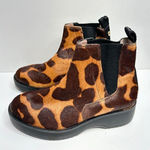 Louise et Cie  Zareb Genuine Calf Hair Womens 5.5 Platform Bootie Cognac Boots Photo 0