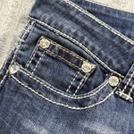Reba Jeans Womens 8 Blue Bootcut Western Embroidered Rhinestone Stretch 30x30 Photo 10