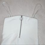 frankie's bikinis Flash White Zip Up Ribbed One Piece Swim Suit Photo 7