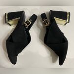 H by Halston Halston Chile Criss Cross Straps Heels Sandals Black Size 6.5 Photo 3