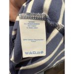 Boden Dress Blue White Striped Crew Neck Cotton Pullover 3/4 Sleeve Sz 2 Photo 2