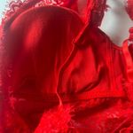 Aerie NWT  Real Good Floral Lace Padded Balconette Bra Red Size Small S NEW Photo 8