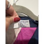 Reebok Vintage Women's Windbreaker Jacket Full Zip Long Sleeve Nylon Sz XL Pink Photo 5