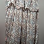 Moon River Anthropologie  Peasant Ruffle Long Sleeve Tired Maxi Dress Sz‎ XS Photo 10