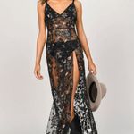 Tobi Black Mesh Formal Dress Photo 0