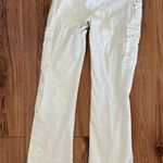 High Rise Bootcut Cargo Pants White Size 25 Photo 1