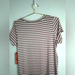 Heart & Hips Women’s Size 2X Striped Ruched Bodycon T-Shirt Dress Casual Chic Photo 8