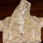 Anthropologie a white faux fur jacket by  in size S. Photo 0