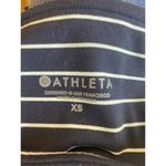 Athleta Leggings Womens Extra Small Blue Stripe Contender 7/8 Powerlift Gym Run Photo 4