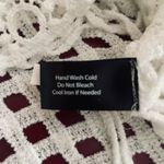 Boston Proper Crochet Fringe Poncho Top S/M White Open Weave Boho Beach Coverup Size M Photo 7