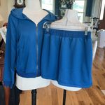 Matching Set Navy Blue Zip Hoodie Skort New Photo 3