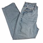 American Eagle Jeans Women's Size 6 Short Curvy Super High Rise Baggy Straight Photo 1