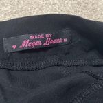 Black High Waisted Trouser Shorts With Thigh Buckle Size M Size M Photo 1