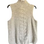 Bartolini Made in Italy Gray Sleeveless Wool Blend Sweater Size Large Photo 0