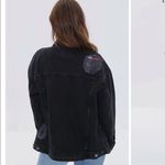 Forever 21 Distressed Black Denim Jacket NWT Size Medium Photo 2