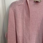 Appleseed's Seedstitch Womens Pink Cardigan Sweater Linen Blend Plus Size 0X Photo 1