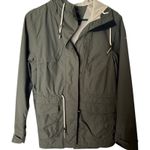 Decathlon QUECHUA Green Hooded Jacket Water Resistant Outdoor Size L Rain Hiking Size L Photo 5