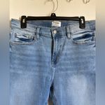 Kensie  Vintage Luxe Light Wash High Rise Skinny Raw Edge Hem Denim Jeans #S Photo 6