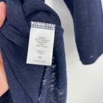 Soho Jeans Navy Blue Lace Trim 3/4 Sleeve Top XS Photo 3