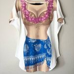 Vintage LA Imprints Bikini Body Beach Shirt Swim Cover One Size White Size undefined Photo 1