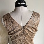 Revolve NWT  Sleeveless Neutral Tan Snake Mini Dress Photo 5