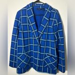 Susan Graver  Vibrant Blue‎ Checkered Top Photo 2