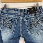 Miss Me Angel Wing Rhinestone Western Cropped Capri Distressed Stretch Jeans 26 Photo 9