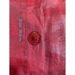 Ali Miles Iridescent button front tunic top XL Purple Photo 9