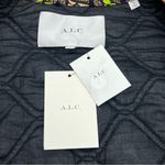 ALC Frank A.L.C. Emory Chocolate Brown Peach Green Quilted Asymmetrical Jacket‎ Small NEW Photo 2