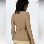 Princess Polly NWT NOWELL LONG SLEEVE TOP BEIGE SIZE 12 Photo 2