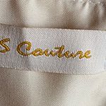 TS Couture -SATIN FEEL CREAM COLOR GOWN-SIZE SMALL Photo 14