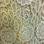 Crochet India Boutique top sz L festival boho whimsical concert floral neutral White Size L Photo 7