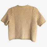 Ann Taylor  short sleeve sweater jacket gold cream shimmer tweedy XXSP Photo 1