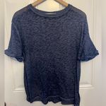 We The Free  Navy Slub Knit Crew Neck Top SS Top Size Small Photo 0