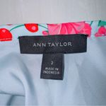 Ann Taylor Women's Size 2 High Rise Floral Print Fit & Flare Midi Wrap Skirt Photo 3