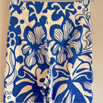 ZARA  pants size 2 floral blue white printed trouser pants super high waisted Photo 3