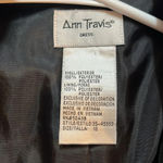 Vintage blazer Ann Travis black embroidered size 10 loop knot fall blazer jacket Photo 10