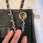 Rebecca Minkoff Black Leather Swing Shoulder Bag with Gold Straps Photo 3