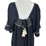 Free People  I'm The One Maxi Dress Black Small NWT Witchy Bohemian Gypsy Gauze Photo 8