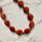 Burnt orange beaded vintage necklace Photo 1