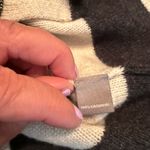 Neiman Marcus  Cashmere Collection Sequin Turtleneck Vest M Gray Beaded Sweater Photo 8