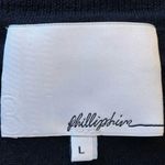 3.1 Phillip Lim  SIDE RUFFLE BLACK PULLOVER SZ L Large Wool Blend Sweater Top Photo 8