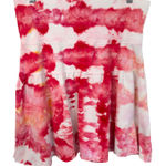 Loft Ann Taylor  Large Skirt Handmade Tie Dye Pink A Line Trumpet Preppy Boho 516 Photo 0