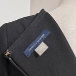 Tommy Hilfiger  Women's Black Grommet Gold Chain Neck Shift Dress Size 12 Photo 5