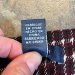 Forever 21  Maroon Crimson Burgundy Cream Plaid A-line Mini Skirt Large Photo 5