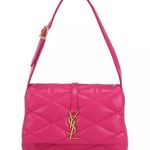 Saint Laurent YSL Le 57 Hobo Bag in Quilted Leather in Pink Bubblegum New Photo 0