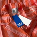 Adidas NWT Originals Resort Striped Cotton Button-Up Shirt Oversized Small Photo 9