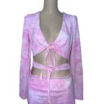 Lovers + Friends Justine Mini Dress in Pink Large New long Sleeve Photo 5