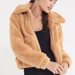 Urban Outfitters Tan Teddy Full Zip Jacket Photo 0